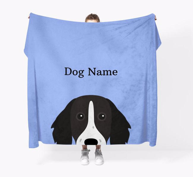 'Peeking Icon' - Personalized {breedFullName} Blanket